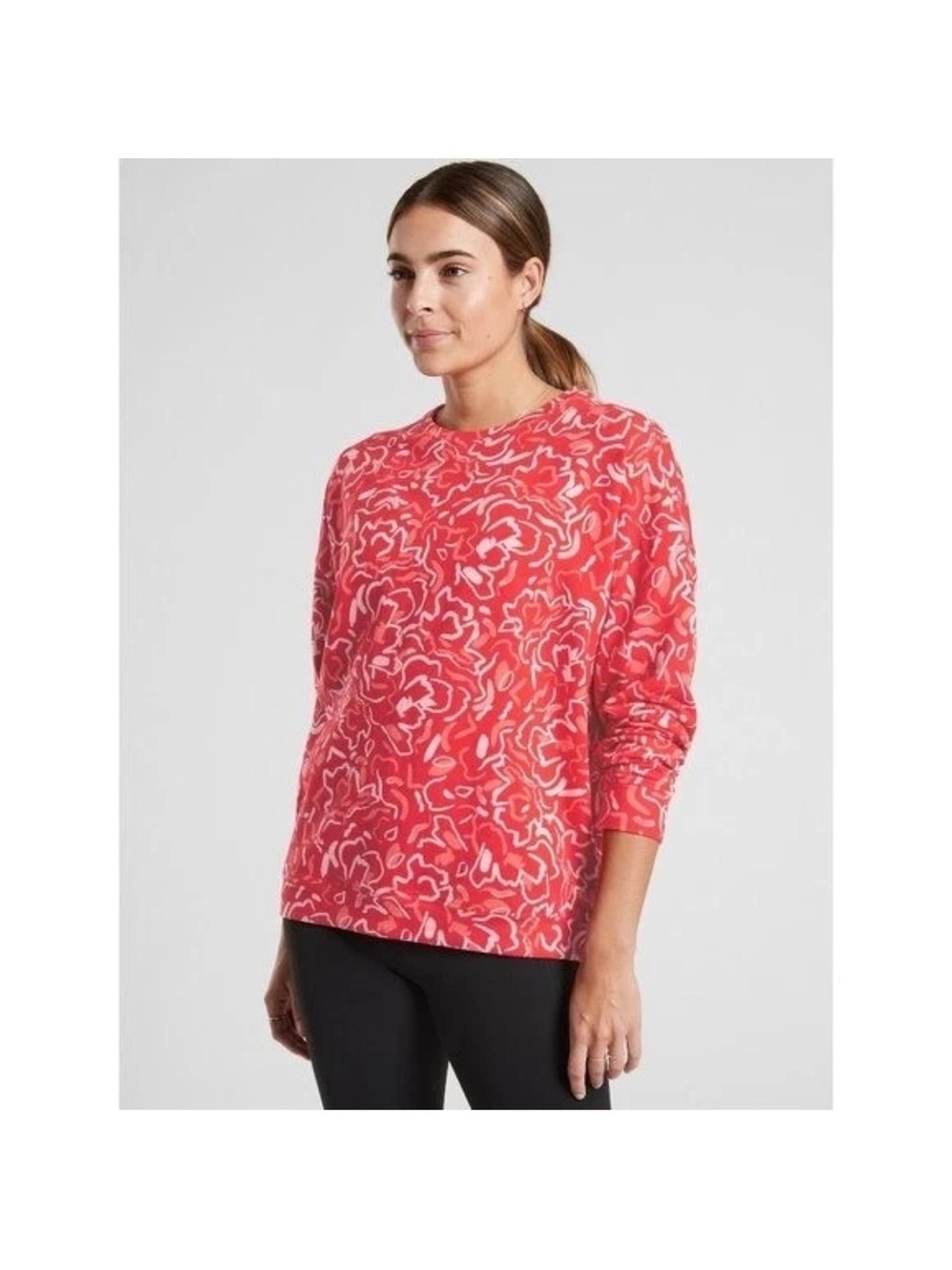 Athleta Balance Printed Pullover Floral
Matado Red Pink Crewneck Sz 2X NEW